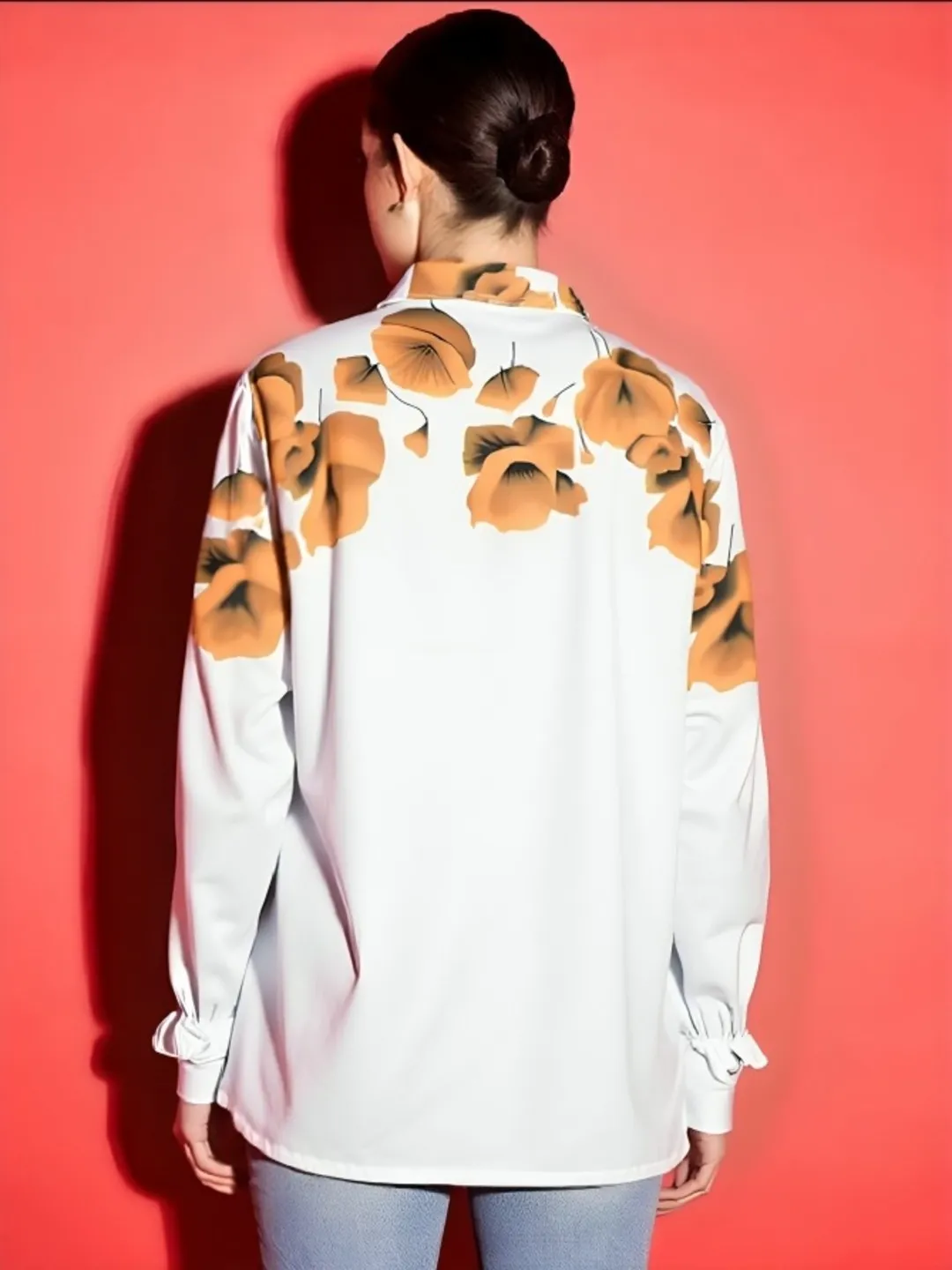 womens trendy printed shirt